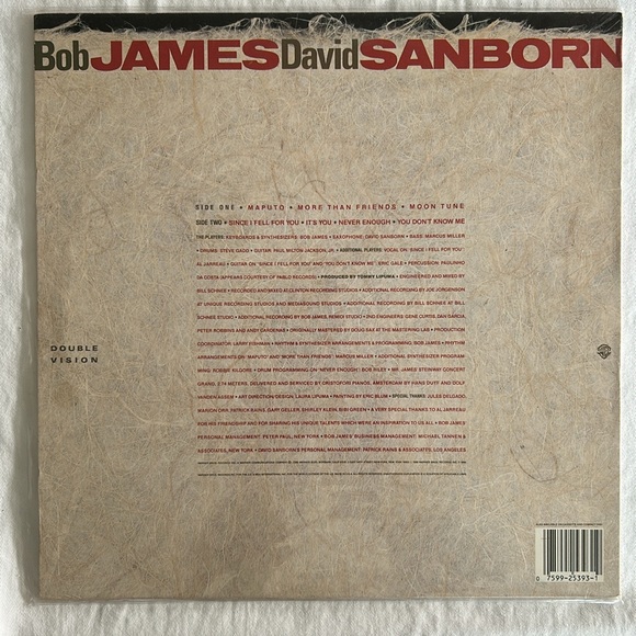 Vintage Vinyl - BOB JAMES DAVID SANBORN - DOUBLE VISION - Picture 2 of 4